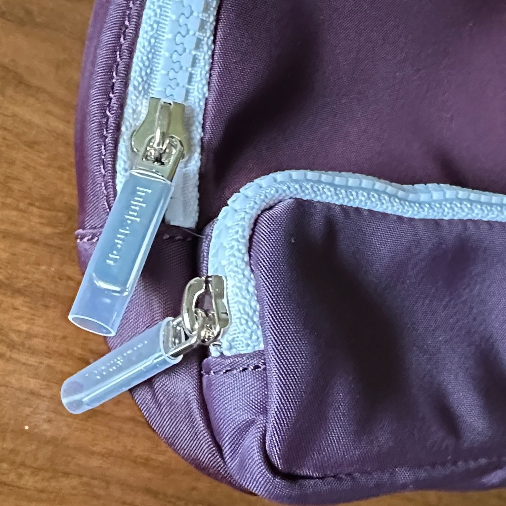 lululemon athletica Everywhere Nano Backpack  - Plum with Light Pink Trim NWT - Picture 11 of 13